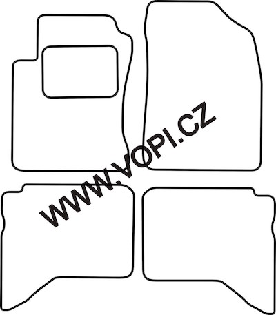 Autokoberce Daihatsu Terios 05/2006 - Perfectfit (1019)